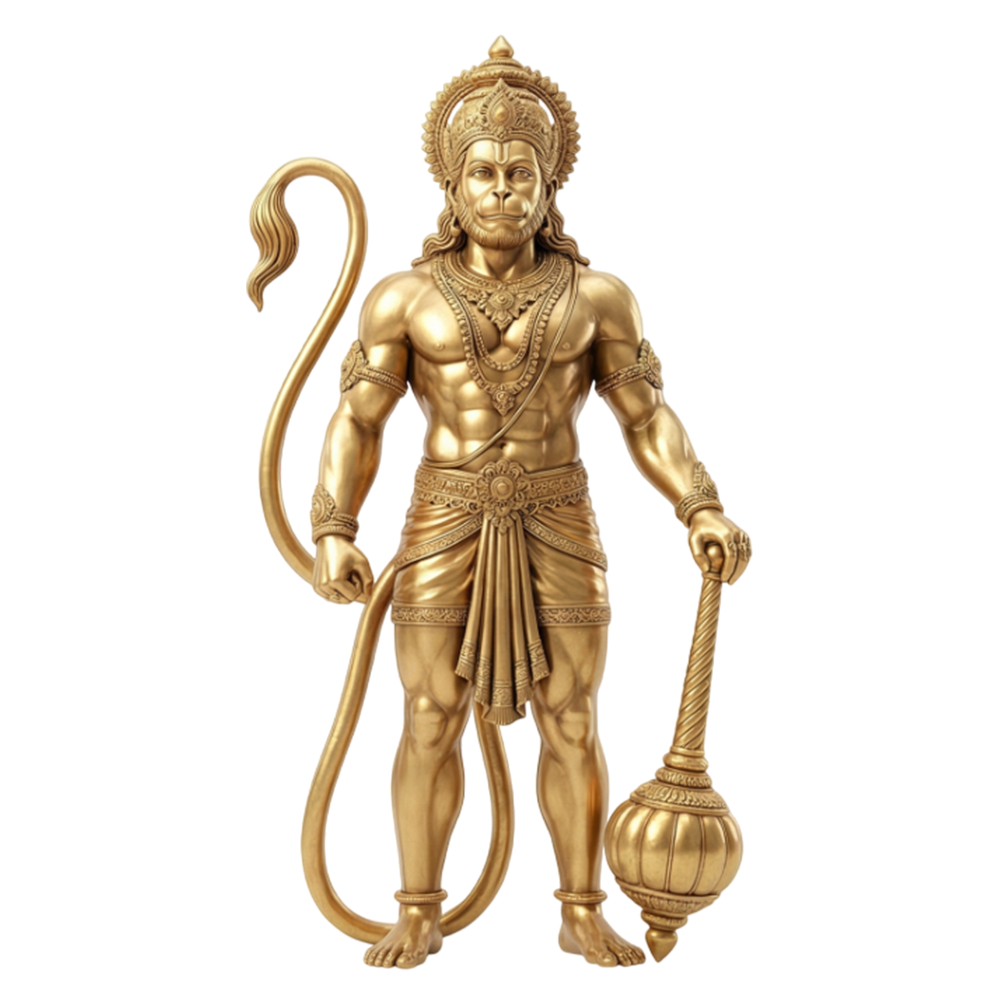 Gold Hanuman PNG