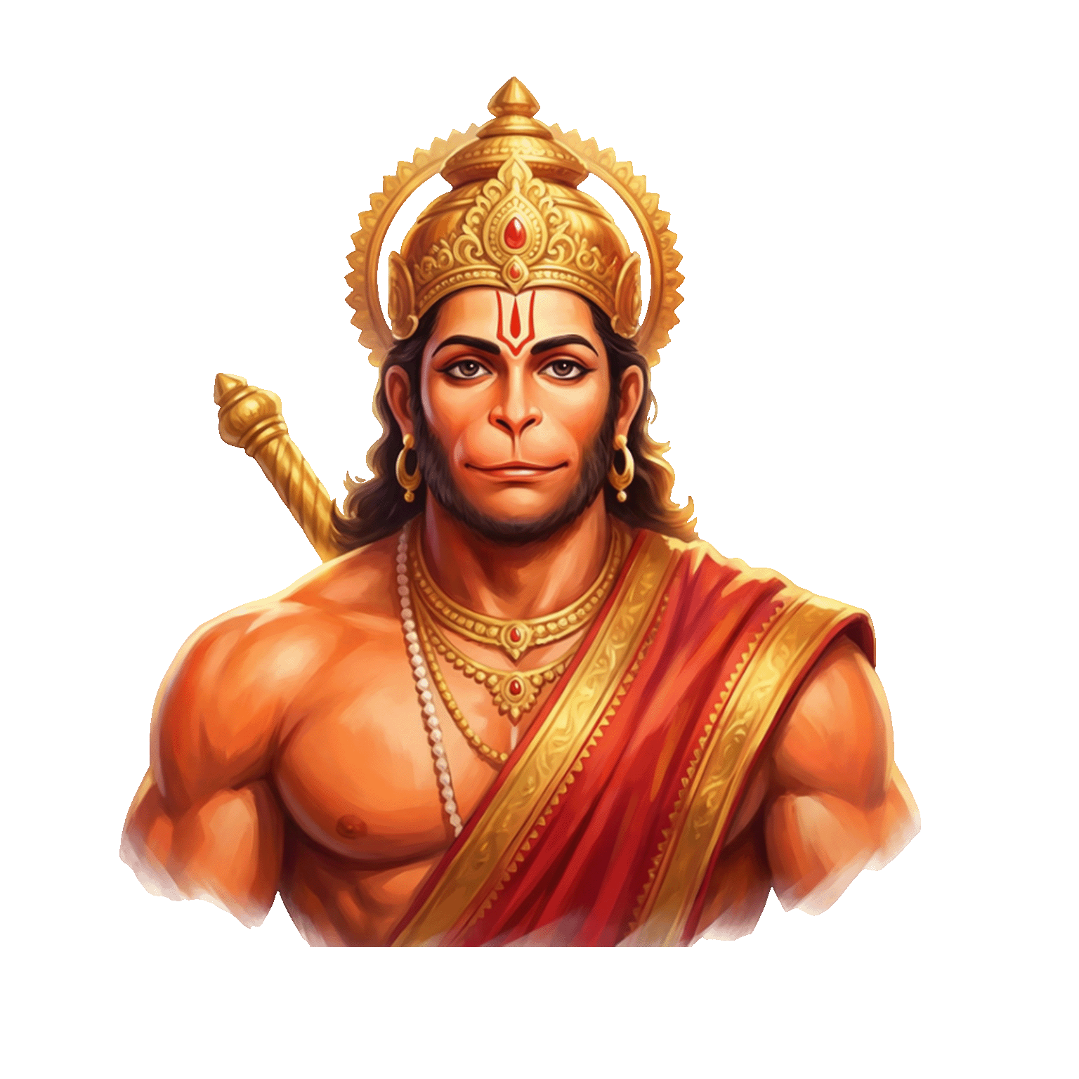 Lord Hanuman PNG Hanuman devotion Spiritual PNG Divine strength