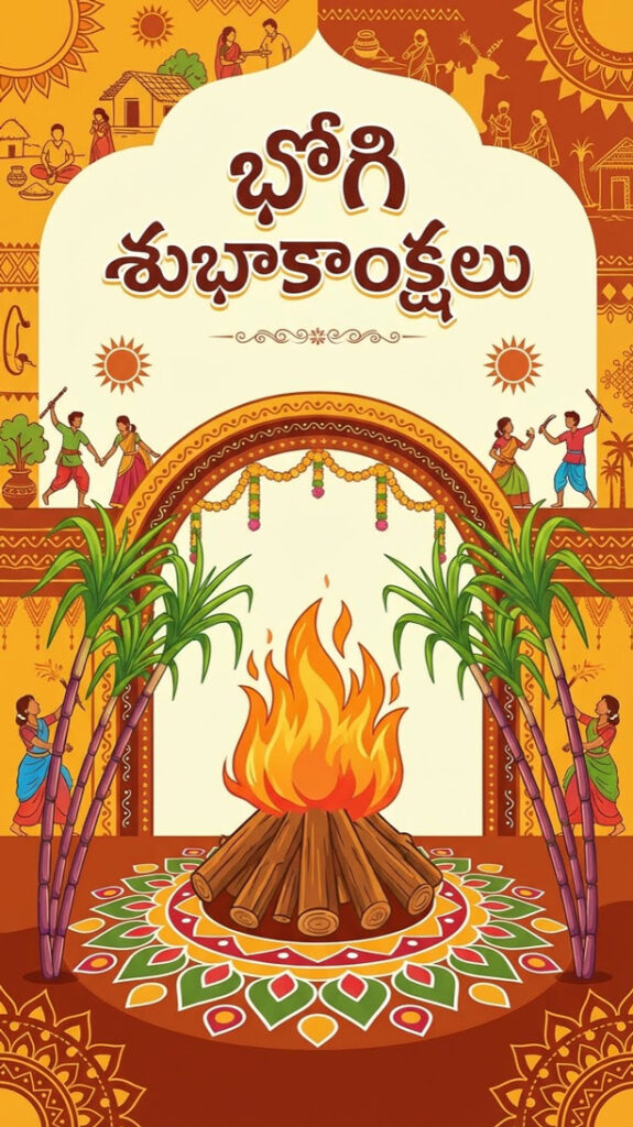 Bhogi Festival Background 2026