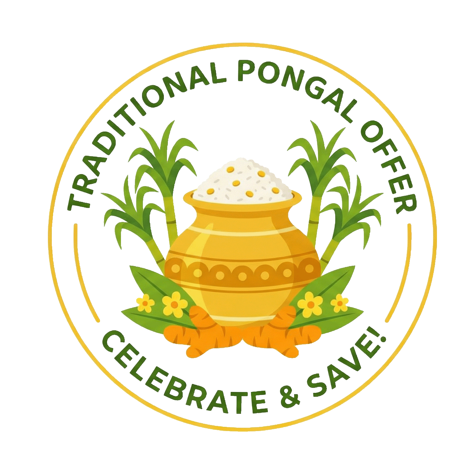 Traditional Pongal Offer PNG